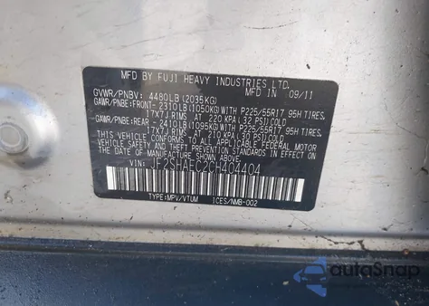 2012 Subaru Forester 2.5X Limited z USA, uszkodzony, nr VIN JF2SHAEC2CH404404